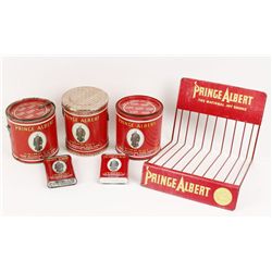 Lot of 5 Prince Albert Crimp Cut Tobacco Cans