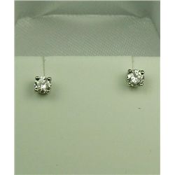 High Quality 14K WG Ladies Stud Earrings