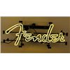 Image 1 : "Fender" Guitar Neon Sign