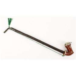 Red Sienna Glazed Porcelain Pipe