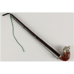 Red Sienna Glazed Porcelain Pipe