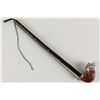 Image 1 : Red Sienna Glazed Porcelain Pipe