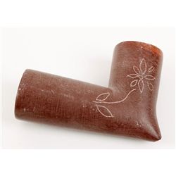 Catanite Pipestone Engraved Pipe