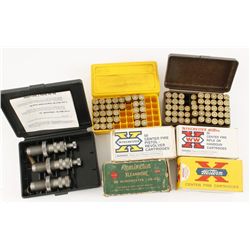 Lot of .38-40, Ammo, Brass & Reloading Dies
