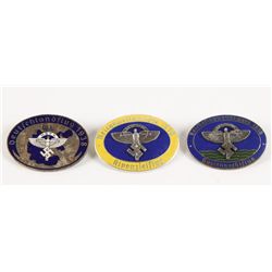 3 German WWII NSFK Glider Korps Enameled Badges