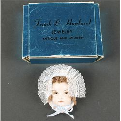 Bisque Porcelain Broach from 1983
