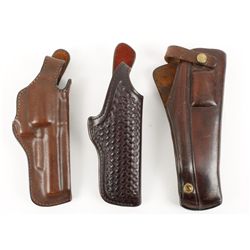 Lot of 3 Leather Holsters