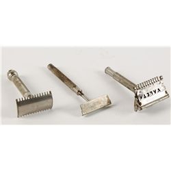 Lot of 7 Regular and Straight Shaving Razors