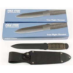 Lot of 2 Cold Steel True Flight Thrower Knives