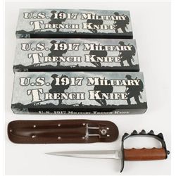 Lot of 3 C0039 US 1917 Military Trench Knives