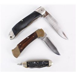 Lot of 3 Folding Knives