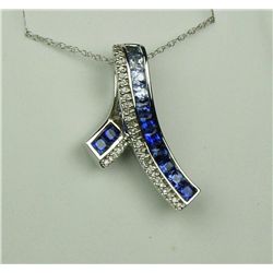 Exquisite 14K WG Ladies Custom Design Necklace