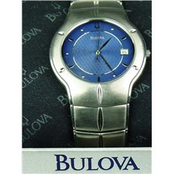Elegant Gents Stainless Steel "BULOVA" Watch
