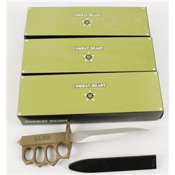3 Combat Ready C0032 1918 WWII Trench Knives