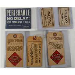 Lot of 6 Railroad Ticket Items