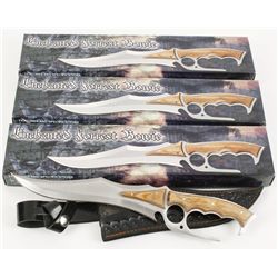Lot of 3 DH-7973 Enchanted Forest Bowie Knives
