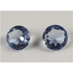 Pair of Simulated Tanzanite Stones Only