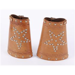 Wrist Cuffs with Studded Stars