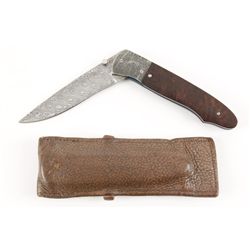 Andre E Thorburn Pocket Knife with Leather Pouch