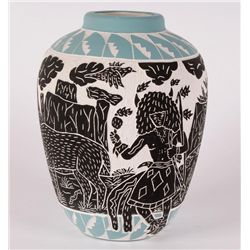 Authentic Pueblo Pottery Acoma Pot