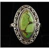 Image 1 : Sterling Silver Green Copper Turquoise Ring