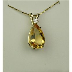 Stylish 14K Yellow Gold Ladies Necklace