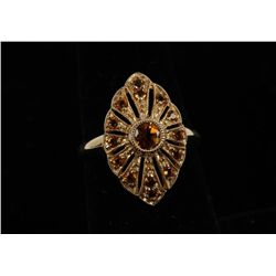 Stunning 10K Yellow Gold Citrine Ring