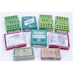 Lot of 9 Reloading Dies