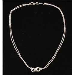 Vintage Estate Tiffany & Co SS Infinity Necklace