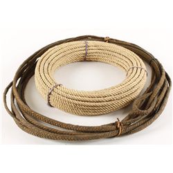 N.O.S. Hemp Rope & Braided Rawhide Reata