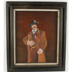 Oil on Canvas Depicting "Wyatt Earp"
