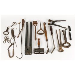 Lot of 22 Vintage Blacksmith Tools