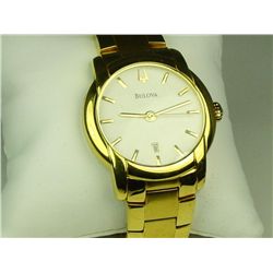Nice Gents "BULOVA" Gold Tone Watch