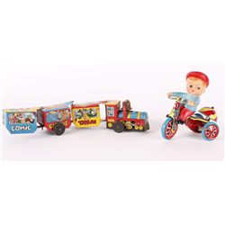 Lot of 2 1950s Tin Style Toys