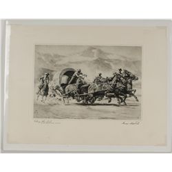 Unframed Litho Entitled "Taking the Lead"