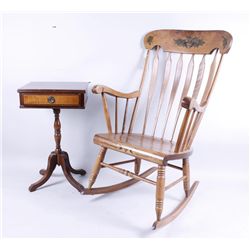 Rocking Chair and Telephone Stand