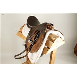 English Saddle with Black English Riding Hat