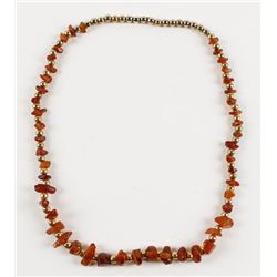 Amber Beaded Necklace