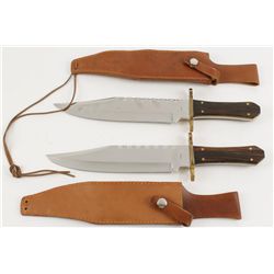 Lot of 2 Coffin Handled Knives