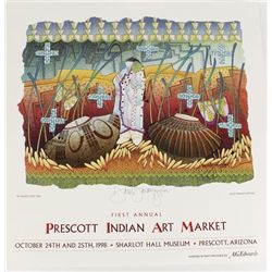 2 Prints Depicting the "Prescott Indian Market"
