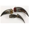 Image 1 : Collection of 3 Decorative Buffalo Horns