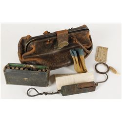 Doctors Bag with Miscellaneous Items