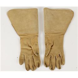 Buff Kidd Style Leather Riding Gauntlets