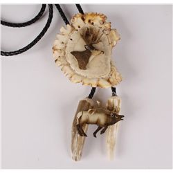 Antler Bolo Tie & Antler Belt Buckle