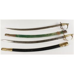 Lot of 2 20th Century Swords from India