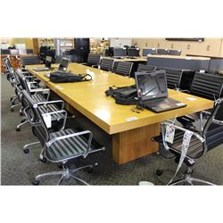 MAPLE 14' BOARDROOM TABLE