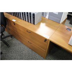 HARVEST CHERRY 2-DRAWER LATERAL FILE CABINET