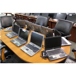 LOT OF 10 DELL DUAL CORE NOTEBOOK COMPUTERS C/W