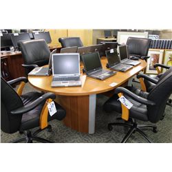 TOWNSHIP MAPLE 7' RACETRACK BOARDROOM TABLE