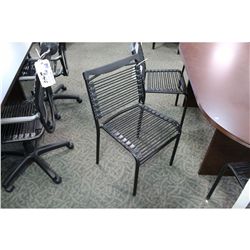 BUNGEE BLACK STACKING CLIENT CHAIR